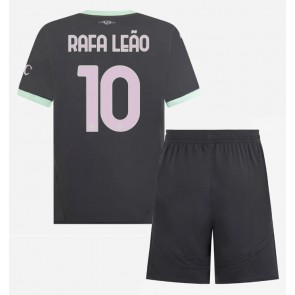 Billiga AC Milan Rafael Leao #10 Tredjeställ Barn 2024-25 Kortärmad (+ Korta byxor)